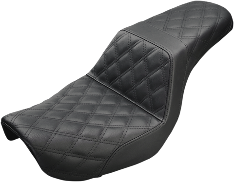 Step-Up Seat - Full Lattice Stitch - Black - Dyna