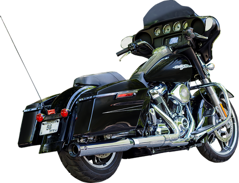2-into-1 Swindler Exhaust Conversion Kit - 4" - Chrome - M8 Touring