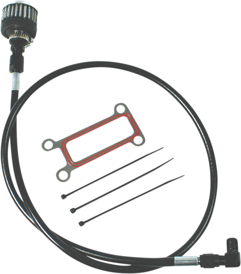 Oil Tank Breather Kit - Black - 99&