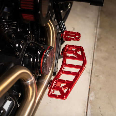 Aggressor Brake Pedal - Red - Touring