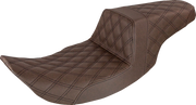 Step-Up Seat - Full Lattice Stitch - Brown