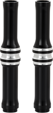 Pushrod Tube Cover Kit - 10 Gauge® - Black - Twin Cam