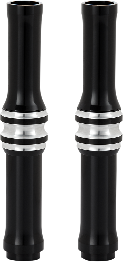 Pushrod Tube Cover Kit - 10 Gauge® - Black - Twin Cam
