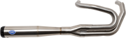 2-into-1 Superstreet Exhaust System - 50 State - M8 Softail - Stainless Steel