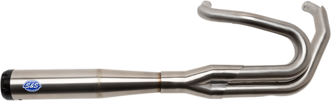 2-into-1 Superstreet Exhaust System - 50 State - M8 Softail - Stainless Steel
