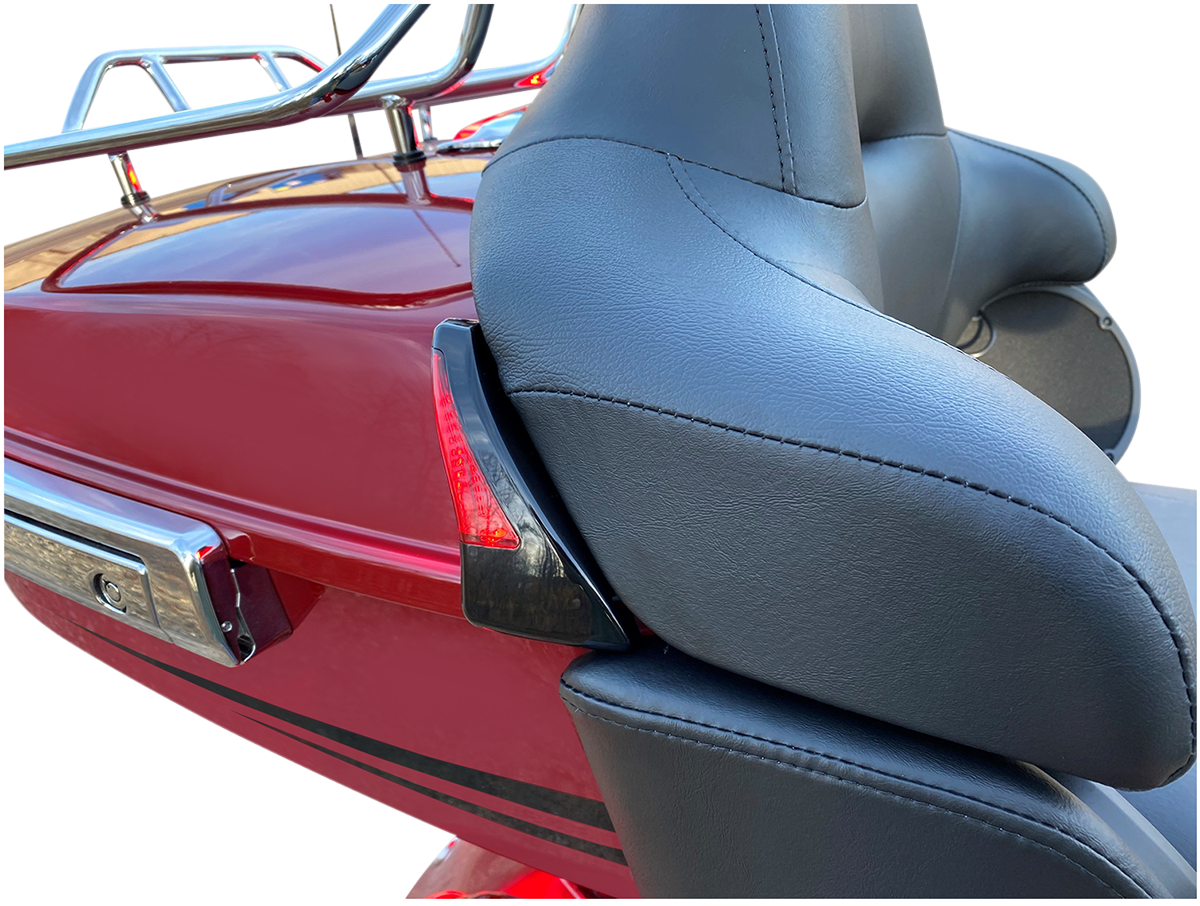 Sequential Tour Pak Seat Back Rest LED Lights - Black/Red - FLH ...