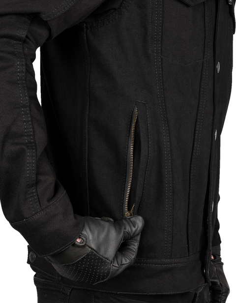 Highway v2 Denim Riding Jacket - Black - 2XL