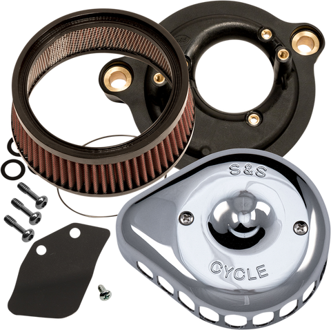 Mini Teardrop Stealth Air Cleaner Kit - Chrome
