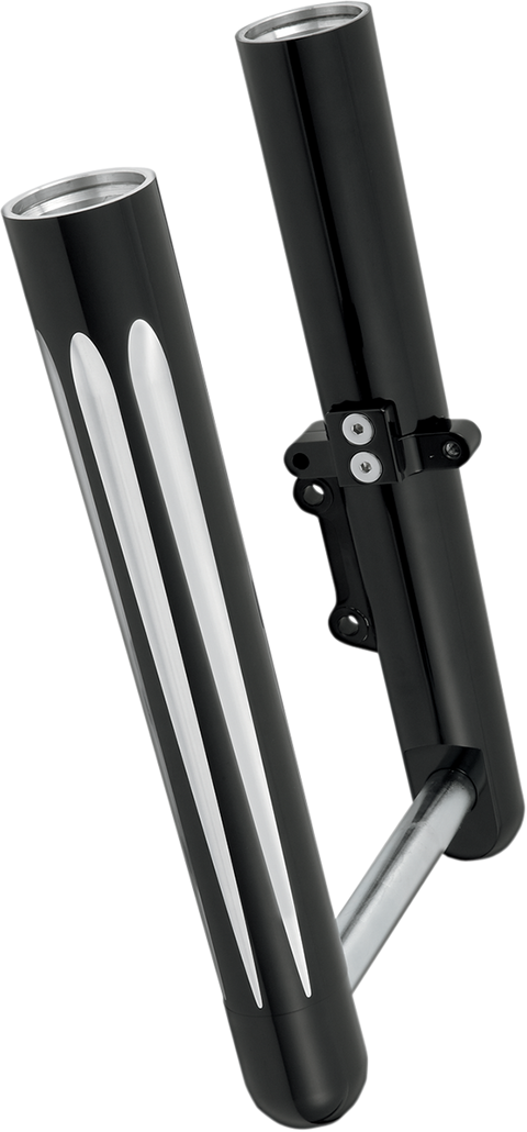 Fork Legs - Black Anodized - Deep Cut - Dual Disc