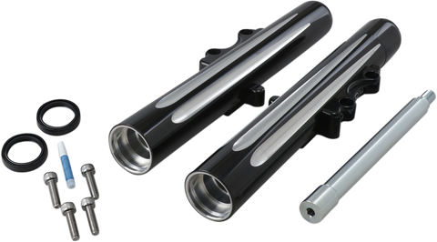 Fork Legs - Black Anodized - Deep Cut - Dual Disc - &