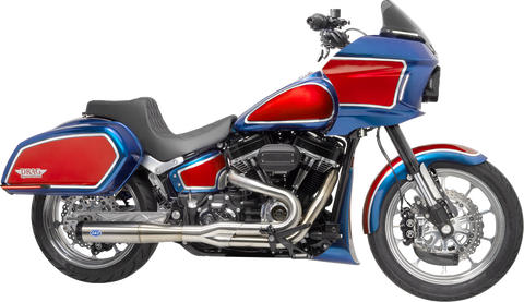 2-into-1 Superstreet Exhaust System - 50 State - M8 Softail - Stainless Steel