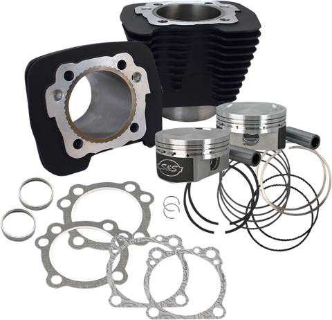 Cylinder Kit - 1200 cc Conversion - 10.3:1 Compression Ratio - Wrinkle Black - XL