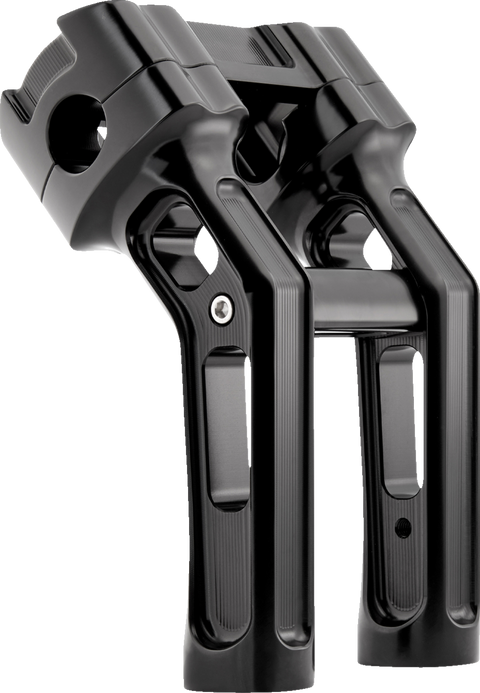 Method Kickback Handlebar Riser - Softail Gauge Cut-Out - 7" - Black