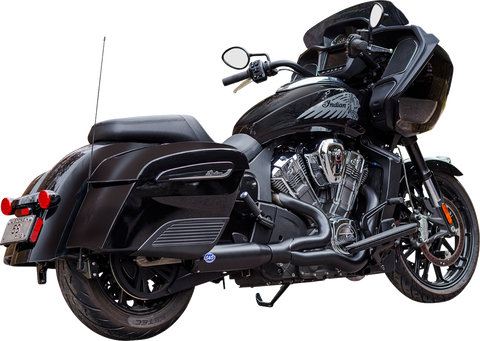 2-into-1 Qualifier Exhaust System - 50-State - Black - Stainless Steel