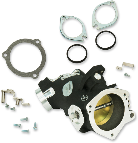 Throttle Hog Cable Operated Throttle Body Kit - Black - 58 mm - 124" Engine