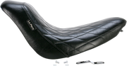 Bare Bones Solo Seat - Diamond Stitch - Black - Softail '06-'17