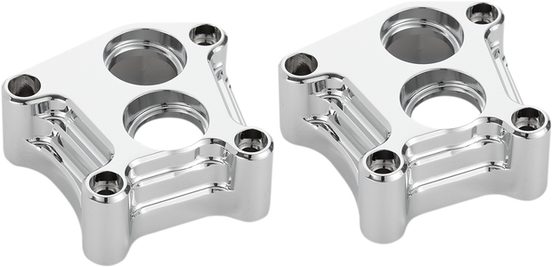 Lifter Block Covers - 10 Gauge - Chrome