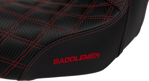 Pro Series SDC Performance Seat - Carbon Fiber/Lumbar Gripper - Red Stitch - Dyna &