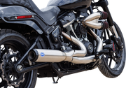 2-into-1 Qualifier Exhaust System - 50-State - Silver - Softail