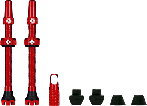 Tubeless Valve Stems - Red