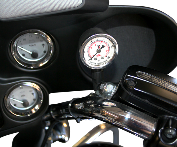 Remote Oil Pressure Gauge/Line Kit - Black