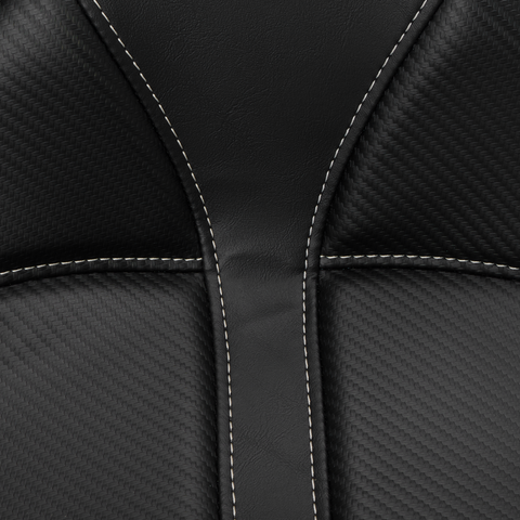 Dominator Solo Seat - w/o Backrest - Black w/ Gray Stitching - FL/FX &