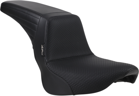 Kickflip Seat - Basketweave - Black - Softail &