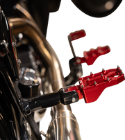 Aggressor Footpegs - Rear- Red