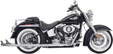 True Duals Exhaust System with Fishtail Mufflers Â— with Baffles