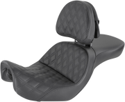 Explorer Seat - With Backrest - Lattice Stitched - Black - FXD