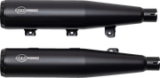 Grand National Slip-On Mufflers - Black - Race Only