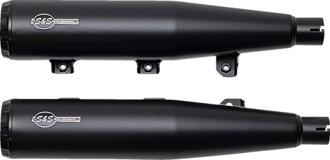 Grand National Slip-On Mufflers - Black - Race Only