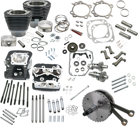 124" Hot Set Up® - Big Bore/Stroker - Wrinkle Black - 88A Twin Cam