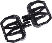 Mini Aggressor Floorboards - Black - Front