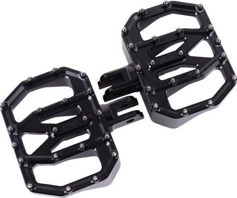 Mini Aggressor Floorboards - Black - Front