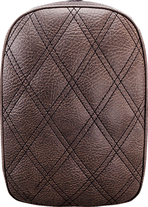 Detachable Pillion Pad - Lattice Stitched - Brown