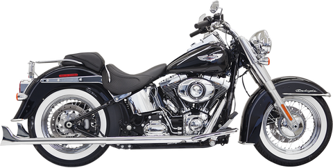 True Duals Exhaust System with Fishtail Mufflers Â— without Baffles
