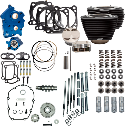 Power Pack - 4.500" Stroke - Oil Cooled - Black w/o Highlights - M8