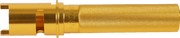 Throttle Tube - Knurled - 1" - Gen 2 TBW - Gold