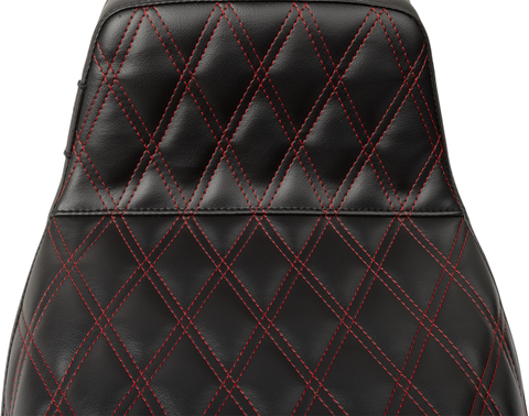 Tailwhip Seat - Red Double Diamond Stitch - FLH/FLT &