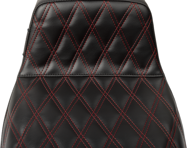 Tailwhip Seat - Red Double Diamond Stitch - FLH/FLT &