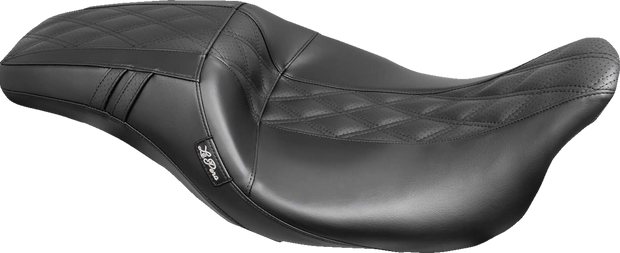 Outcast GT-2 Seat - Full-Length - w/o Backrest - Black Double Diamond - Perforated - FL &