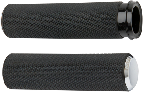 Knurled Grips - TBW - Chrome