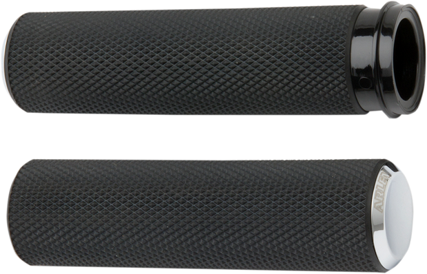 Knurled Grips - TBW - Chrome
