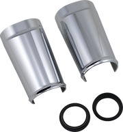 Fat Tire Fork Boot Cover - Chrome - Smooth