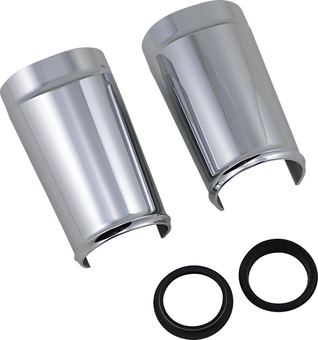 Fat Tire Fork Boot Cover - Chrome - Smooth