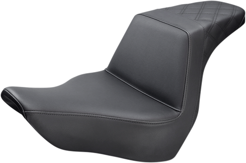 Step-Up Seat - Rear Lattice Stitch - Black