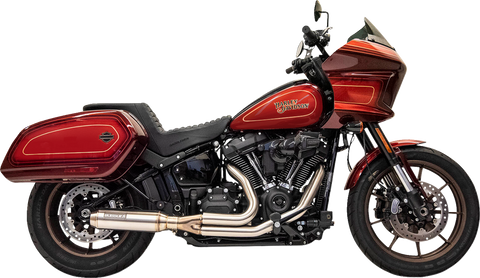 2-into-1 Stainless Exhaust System with 4" Super Bike Muffler
