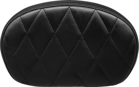 Sissy Bar Pad - Medium - Diamond - Shiny Black