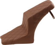 Step-Up Seat - Full Lattice Stitch - Brown - Scout Bobber